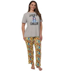 Eeyore Just Chillin T-Shirt w/ Winnie the Pooh & Friends Yellow Lounge Pants